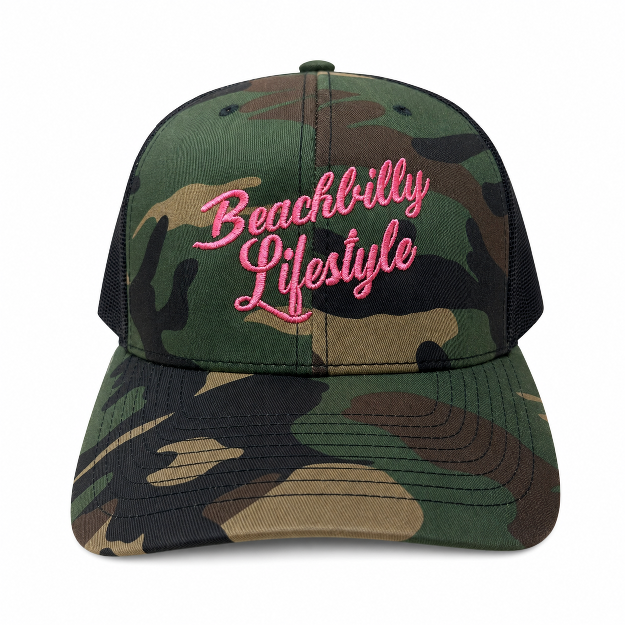 Beachbilly Camo Script Hat